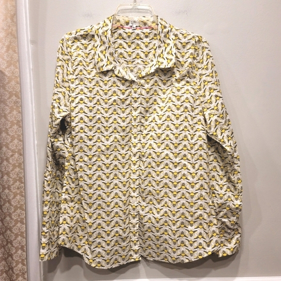 crown & ivy Button Front Shirt - sz L - Picture 1 of 9